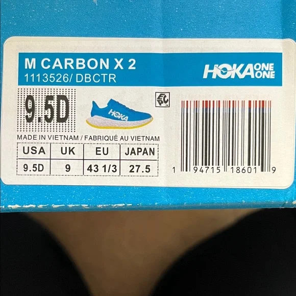 Hoka Teal and White Athletic Shoes - Picture 7 of 7